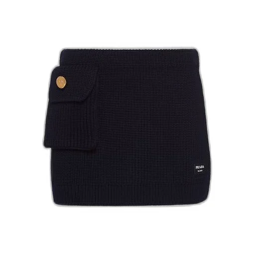 Wool miniskirt