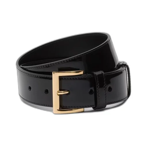 Patent leather belt