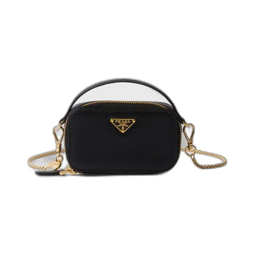 Saffiano leather mini-pouch