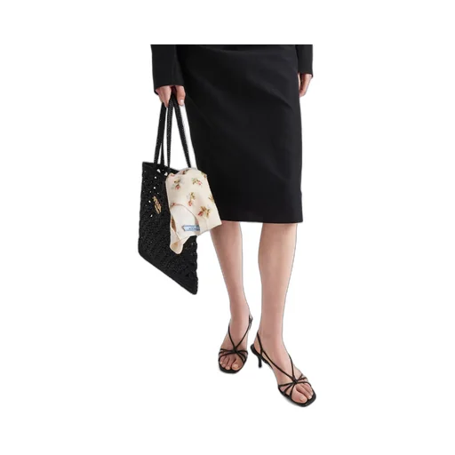 Heeled leather sandals