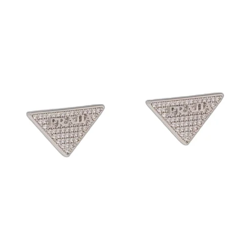 Crystal Logo Jewels zirconia earrings