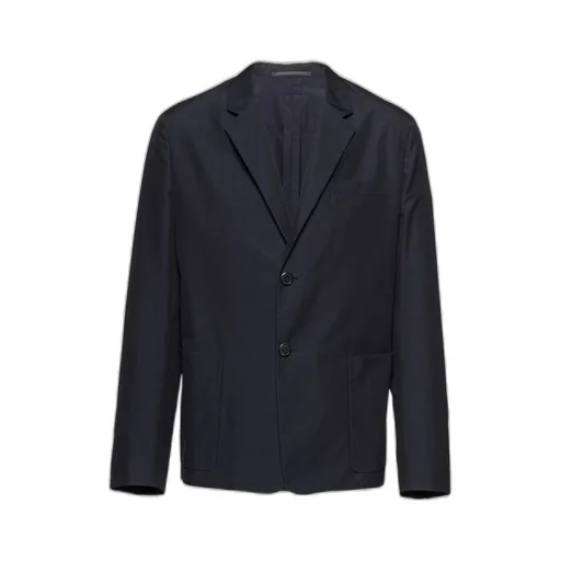 Single-breasted cotton jacket