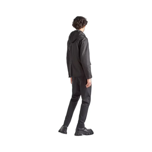 Single-breasted Re-Nylon jacket