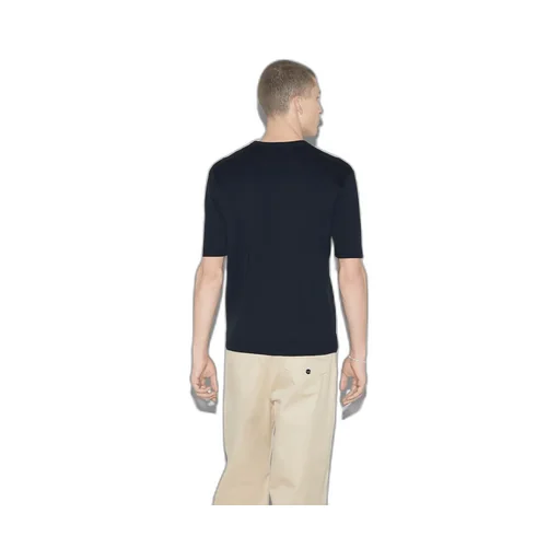 Silk cotton T-shirt with Gucci intarsia