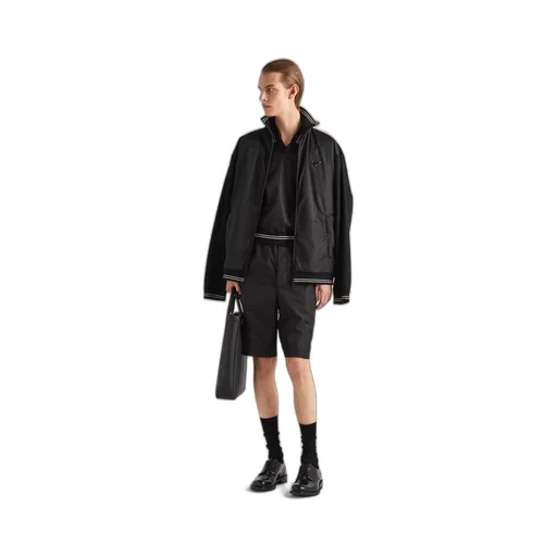 Piqué Bermudas with Re-Nylon details
