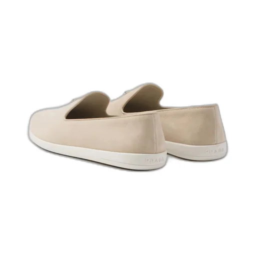 Suede calf leather slip-ons