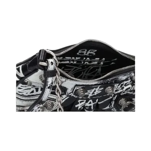 Le Cagole Mini Bag With Chain Graffiti