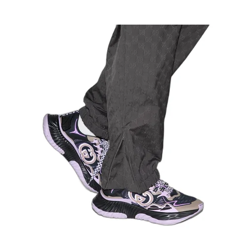 Nylon GG jacquard trouser