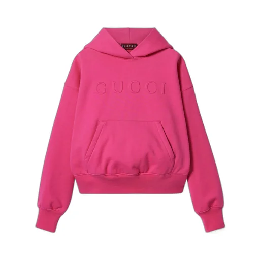 Cotton jersey hooded sweatshirt