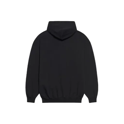 Bb Pixel Fleece Drawstring hooded Long Sleeves Hoodie Black