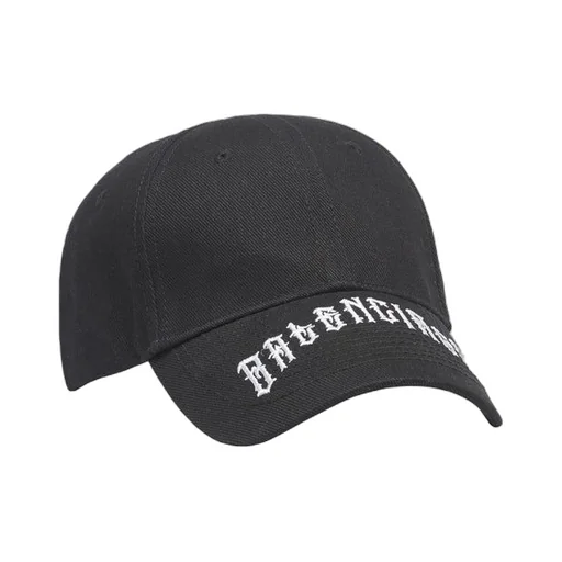 Balenciga Embroidered Tattoo Logo Visor Cap