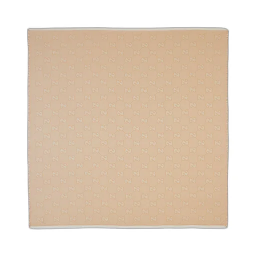 GG silk cotton jacquard shawl