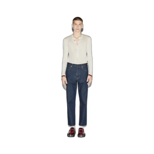 Cropped denim pant
