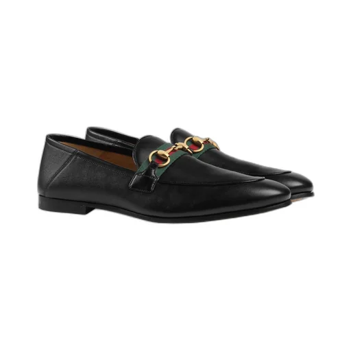 Men's leather Horsebit loafer with Web