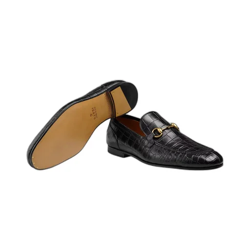 Gucci Jordaan crocodile loafer