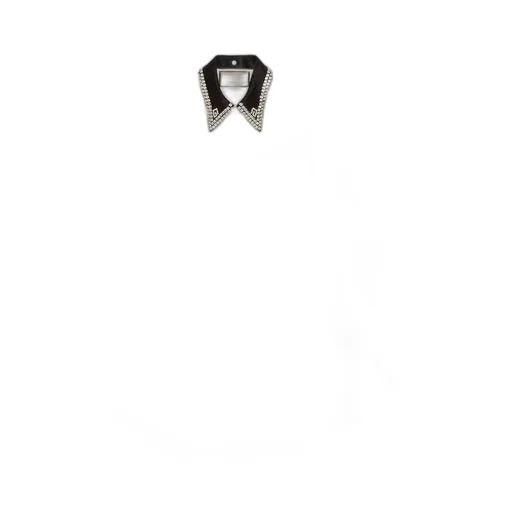 Cotton shirt with detachable collar