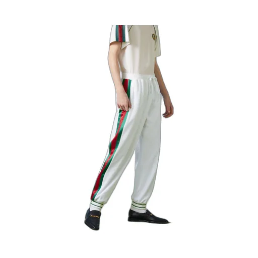 GG cotton terry cloth track bottoms