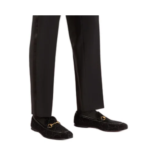 Gucci Jordaan GG velvet loafer