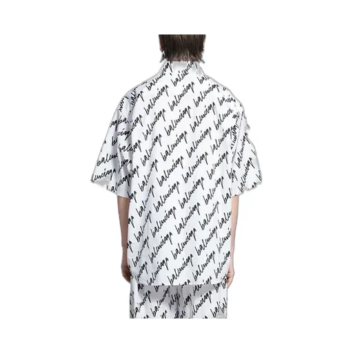 Allover Scribble Short Sleeve Shirt