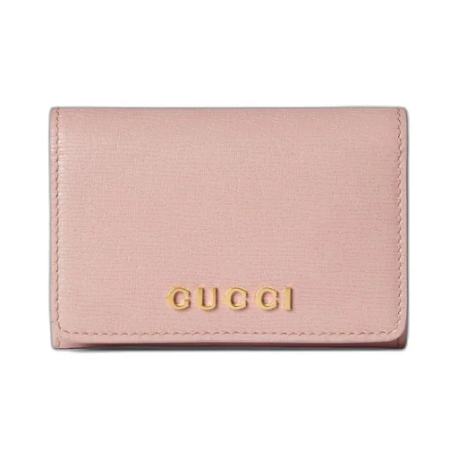 Card case with Gucci script