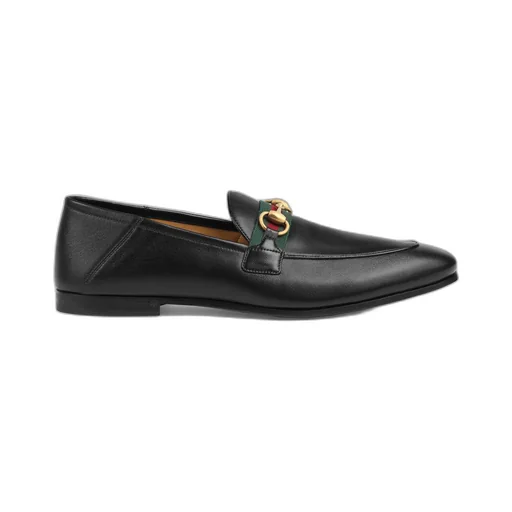 Men's leather Horsebit loafer with Web