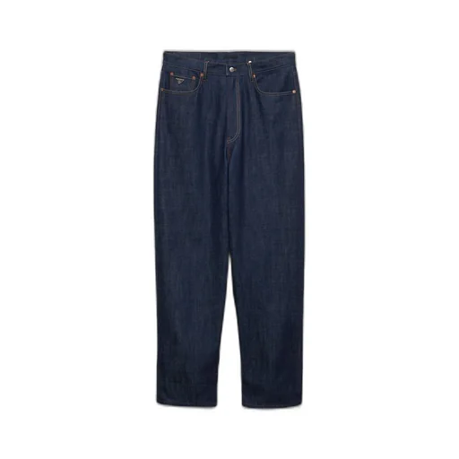 Wide, selvedge denim jeans