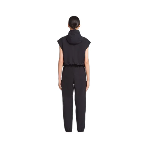 Light Bi-Stretch cropped hooded vest