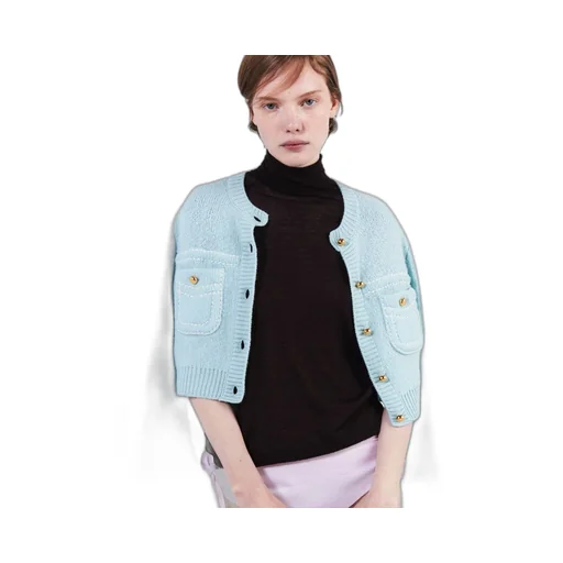 Cashmere and silk turtleneck