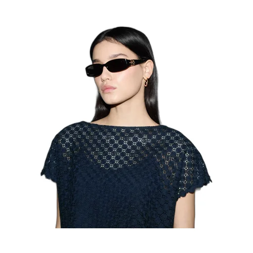 Double G flower lace top