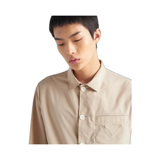 Single-breasted cotton jacket