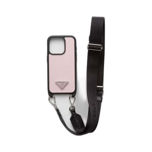 Saffiano leather cover for iPhone 15 Pro