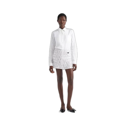Miniskirt with jeweled fringe
