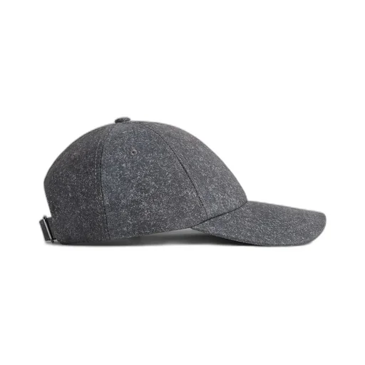 Printed Leather Flannel Cap