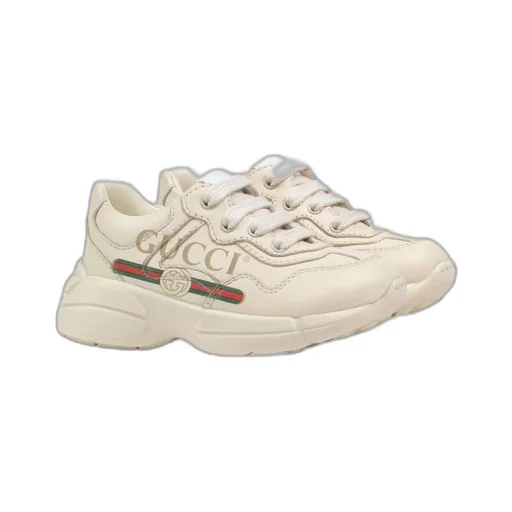 Toddler Rhyton Gucci logo leather trainer