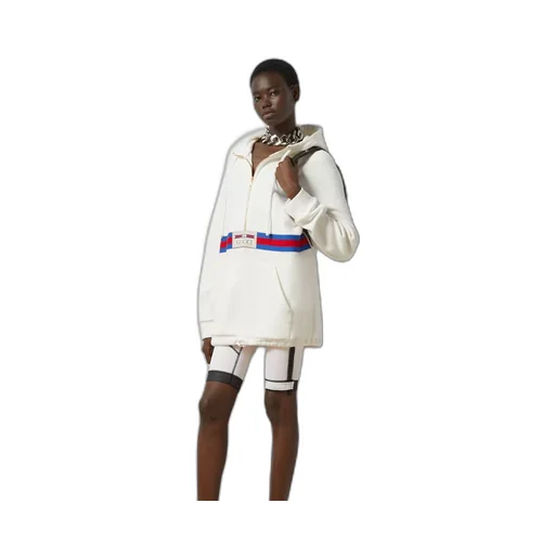 Cotton jersey sweatshirt with Web