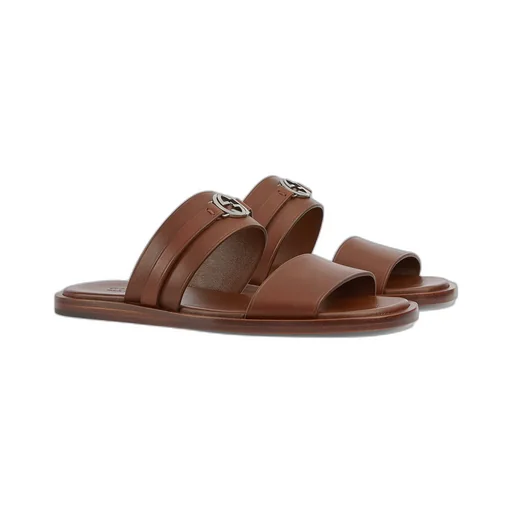 Men's sandal with Round Interlocking G