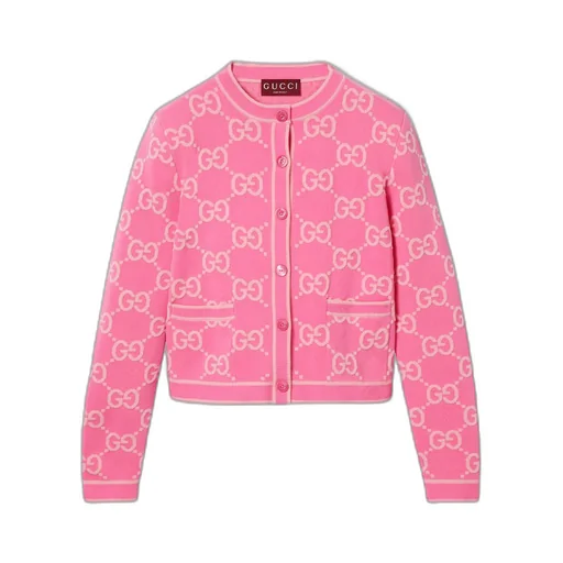 GG cotton jacquard cardigan