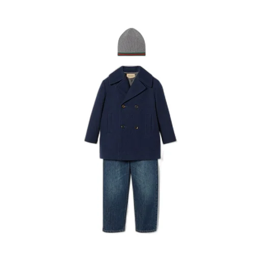 Children's rib stitch wool top