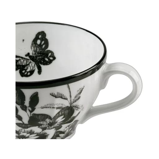 Herbarium teacup and saucer, set of two