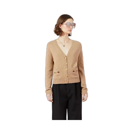 Cashmere cardigan with Horsebit