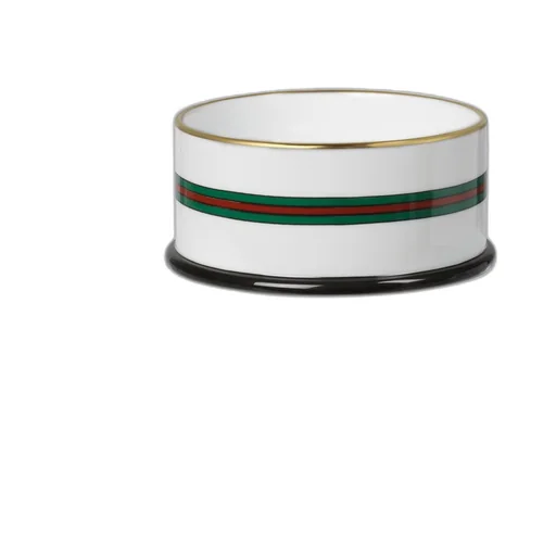 Small Horsebit print pet bowl