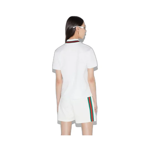 Cotton stretch piquet polo shirt