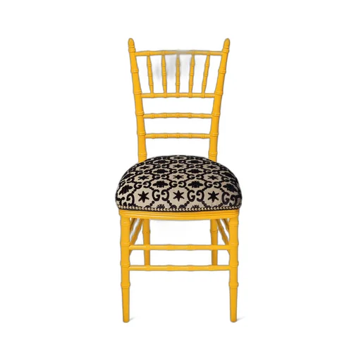Chiavari chair with GG jacquard