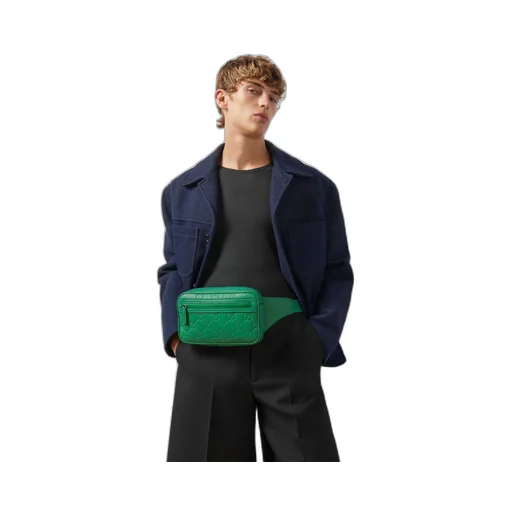 GG rubber-effect belt bag