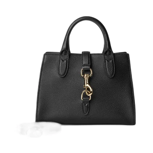 Small tote bag with hook closure