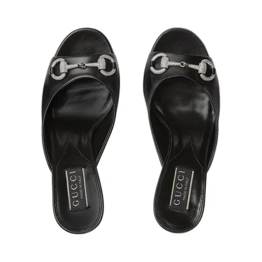 Women's Horsebit mid-heel slide sandal