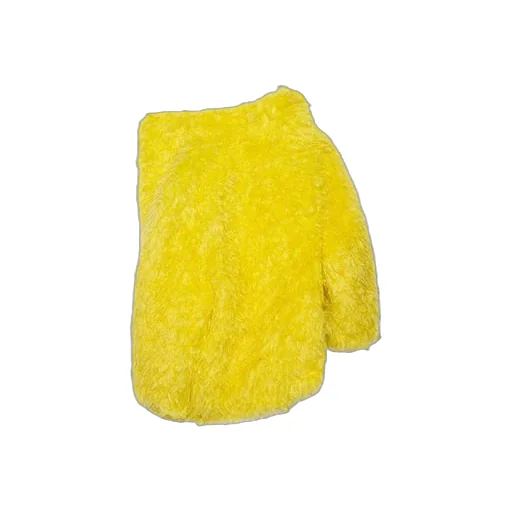 Unisex Faux Fur Jacket Yellow