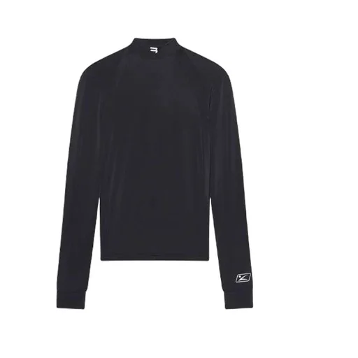 Slim Fit Sports Long Sleeves Black