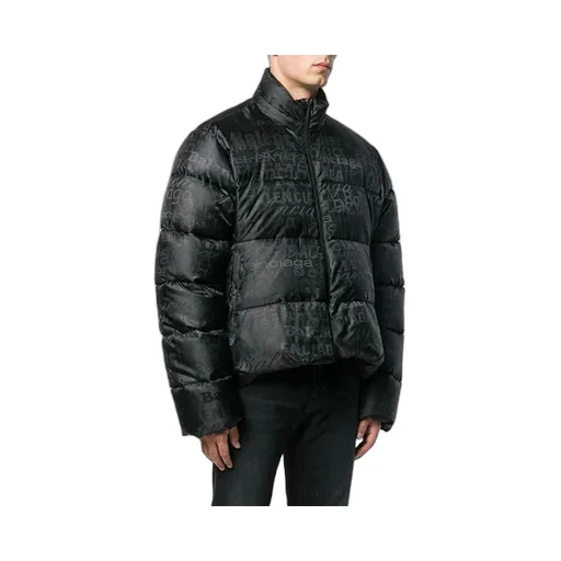Embroidered Logo Puffer Jacket