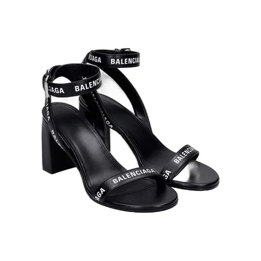 All Over Logo Sandal Heels